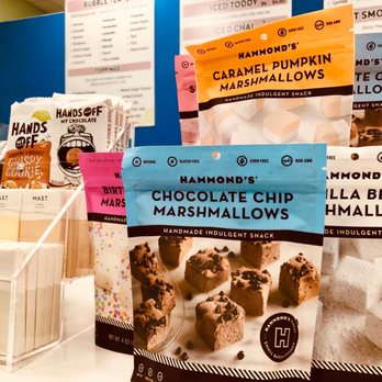 MI Boba - a display of marshmallows and chocolate chip marshmallows - Bubble Tea Near Me - Kalamazoo, Michigan
