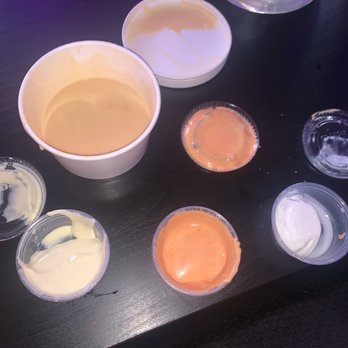 Seoul Taco - Half filled sauces and Queso - Korean Near Me - Columbia, Missouri