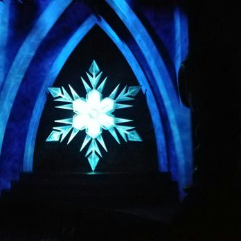 Frozen Ever After - This is what happens when you try to take photos on a moving vehicle. But it'll help you get an idea for the beautifully blue Frozen ride :) - Amusement Parks Near Me - Orlando, Florida