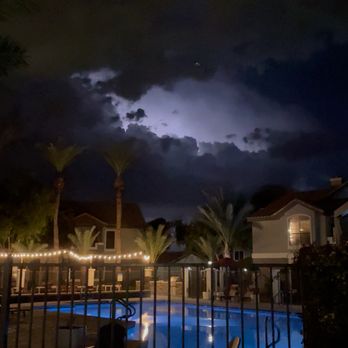 Avana Coronado - Avana Coronado Pool During Lightning Storm - Apartments Near Me - Chandler, Arizona Avana Coronado - Avana Coronado Pool During Lightning Storm - Apartments Near Me - Chandler, Arizona