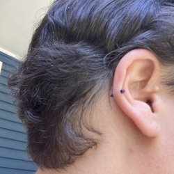 Piercings By Jill - Helix back with jewelry I brought