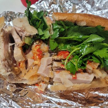 No Name BBQ Sandwich - Combination Sandwich[ partly eatened ]@ No Name BBQ Sandwich - Sandwiches Near Me - Honolulu, Hawaii