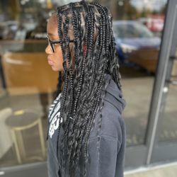 Natural Is Key - Boho Knotless Box Braids