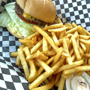 The Bear's Den - A deluxe cheeseburger, decent burger & fries. - Burgers Near Me - McCleary, Washington