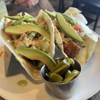 Farm Provisions - Walleye tacos with jalapeño and avocado as an add on - New American Near Me - Prescott, Arizona Farm Provisions - Walleye tacos with jalapeño and avocado as an add on - New American Near Me - Prescott, Arizona
