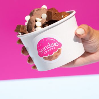 Sundae Crafts - Triple chocolate cookie with chocolate ice cream and Kit Kat. - Ice Cream & Frozen Yogurt Near Me Sundae Crafts - Triple chocolate cookie with chocolate ice cream and Kit Kat. - Ice Cream & Frozen Yogurt Near Me