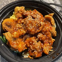 MeetBowl - Spicy garlic chicken bowl