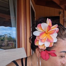 Fresh flowers from her garden woven together to make this beauty Fresh flowers from her garden woven together to make this beauty