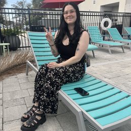 The pool area was relaxing