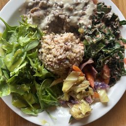 The "modest" plate (all 5 of the days offerings) The "modest" plate (all 5 of the days offerings)