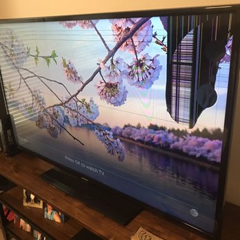Moving Forward - Damaged Flat Screen TV - Movers Near Me - San Antonio, Texas