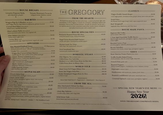 Menu photo 8 The Greggory South Barrington, IL