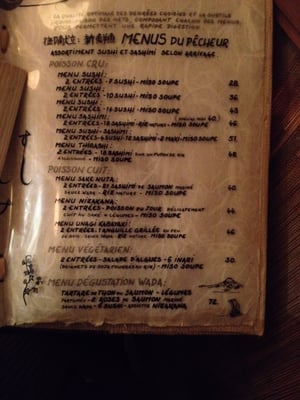 Menu photo 1 Wada Paris, 75 Menu photo 1 Wada Paris, 75