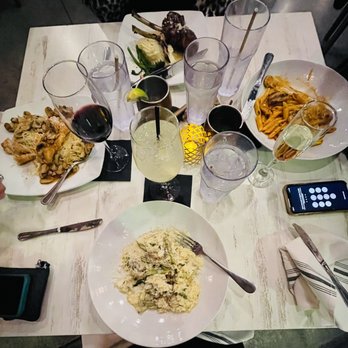 Savor Restaurant - Chicken Marsala, Lamb Chops, Lobster Risotto, and a spicy shrimp pasta (I forget the name!) - Seafood Near Me - Carmel, Indiana