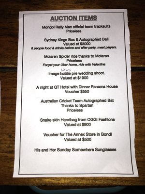 Menu photo 2 The Bucket List Bondi, NSW