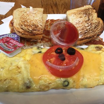Pig 'N Pancake - Taco Omelette with Hashbrowns and Sourdough Toast - Breakfast & Brunch Near Me - Seaside, Oregon Pig 'N Pancake - Taco Omelette with Hashbrowns and Sourdough Toast - Breakfast & Brunch Near Me - Seaside, Oregon
