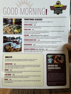 Menu photo 7 Anchor Bar Niagara Falls, NY