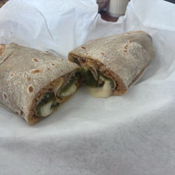 Aldanbertos - Chile-Relleno Burrito with guey cheese that was delicious - Mexican Near Me - Spring, Texas