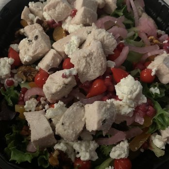 Mash + Oak - Pomegranate field greens -so good and generous amounts of goat cheese (my favorite)! - New American Near Me - Covington, Kentucky