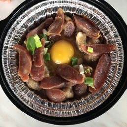 Sausage pork rib rice