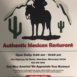 El Jefe Mexican Restaurant - Menu