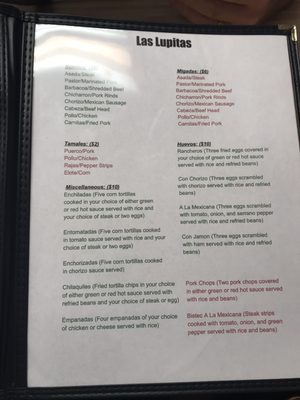 Menu photo 2 Las Lupitas North Charleston, SC