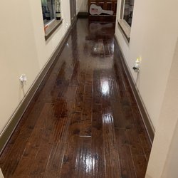 Kingwood's Ideal Cleaning and Janitorial Services - Waxed wood floor