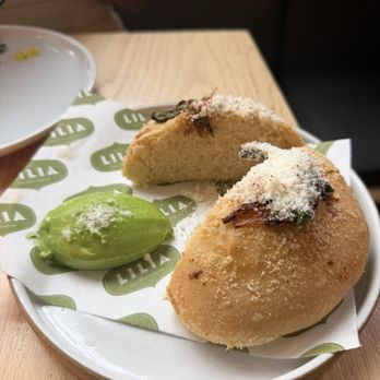 Lilia - Spring Onion Focaccia, Green garlic butte - Italian Near Me - Brooklyn, New York
