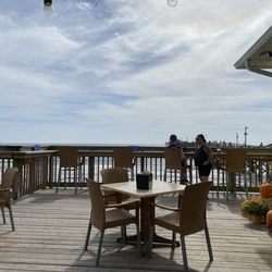 Boardwalk Beach Cafe - View form shaded outside seating.