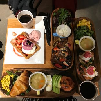 Outro - Smoked Salmon, Salmon Benedict, Strawberry Tiramisu Waffles, French Toast and Drip Coffee - Cafes Near Me - New York, New York Outro - Smoked Salmon, Salmon Benedict, Strawberry Tiramisu Waffles, French Toast and Drip Coffee - Cafes Near Me - New York, New York
