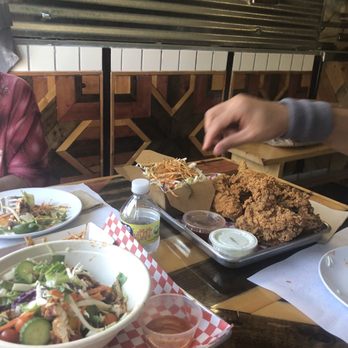 Lacquered - Vietnamese grilled chicken salad, Fried chicken, peanut coleslaw - Chicken Shop Near Me - Long Beach, California