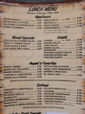 Menu photo 2 Angelo's Pizza Restaurant Cooper City, FL