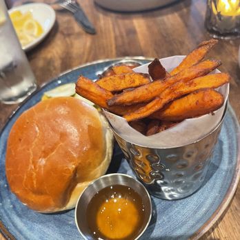 Eureka! - Burger and Sweet potato fries are fire!!! - American Near Me - Indian Wells, California