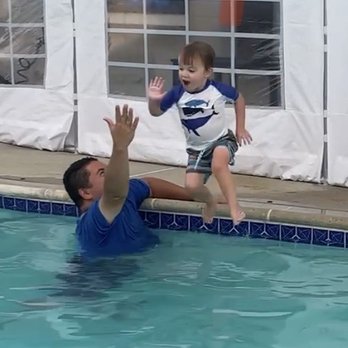 Swim To Eddie - Jumping in the pool on day 5 - Swimming Lessons/Schools Near Me - Simi Valley, California Swim To Eddie - Jumping in the pool on day 5 - Swimming Lessons/Schools Near Me - Simi Valley, California