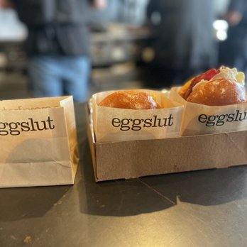 Eggslut - Buttermilk Biscuit, Bacon, Egg & Cheese and Fairfax - Breakfast & Brunch Near Me - Los Angeles, California