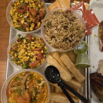 Chicken + Whiskey - Sides, corn, rice, taro root and vegetables - Venezuelan Near Me - Washington, DC, District of Columbia Chicken + Whiskey - Sides, corn, rice, taro root and vegetables - Venezuelan Near Me - Washington, DC, District of Columbia