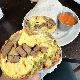 KOC burrito with Sausage KOC burrito with Sausage