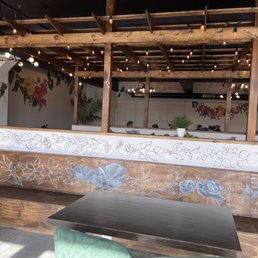 the interior of the cafe
