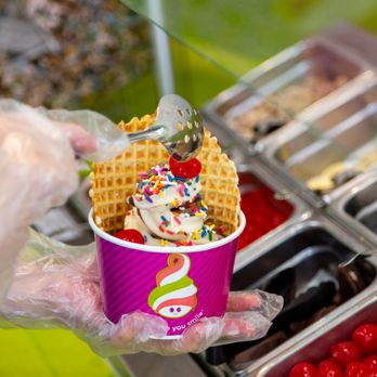 Menchie's Frozen Yogurt - a person holding a cup of ice cream - Ice Cream & Frozen Yogurt Near Me - Spring, Texas Menchie's Frozen Yogurt - a person holding a cup of ice cream - Ice Cream & Frozen Yogurt Near Me - Spring, Texas
