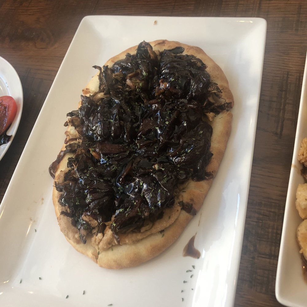 Station 117 - Mushroom flatbread. Extremely sweet and gross. - Seafood Near Me - Beach Haven, New Jersey Station 117 - Mushroom flatbread. Extremely sweet and gross. - Seafood Near Me - Beach Haven, New Jersey