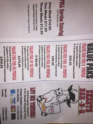 Menu photo 5 Skeets Barbeque Pearland, TX Menu photo 5 Skeets Barbeque Pearland, TX