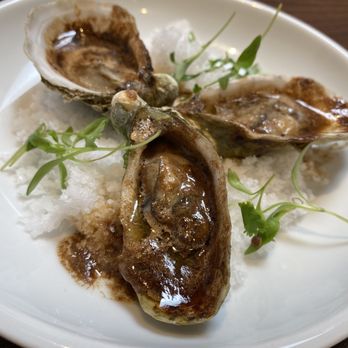 O Sea - Grilled oysters with black garlic miso butter - Seafood Near Me - Orange, California O Sea - Grilled oysters with black garlic miso butter - Seafood Near Me - Orange, California