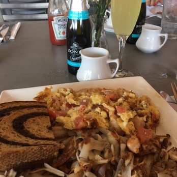 Evergreen Eatery - Shrimp Bruschetta Omelet - Breakfast & Brunch Near Me - Rochester, Indiana