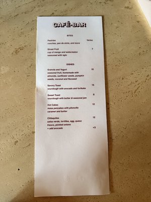 Menu photo 1 Café Tondo Los Angeles, CA