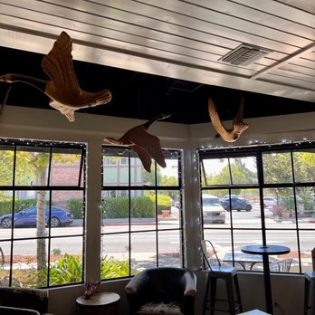 The Coffee House By Chomp - Cute flying geese decor - Coffee & Tea Near Me - Solvang, California