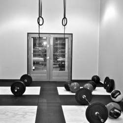 Outcome Athletics - CrossFit 98110 Floor Layout for Wall Balls and Olympic Lifting workout.