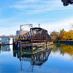 Original Erie Canal - Railroad Swing Bridge at Erie Canal, Tonawanda NY