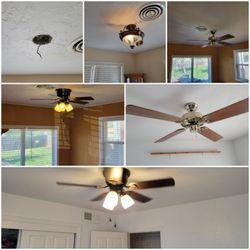 Roberts Home Repairs and More - A customer was needing new lights and ceiling fans installed, we aim to please our customers in every aspect of our job.