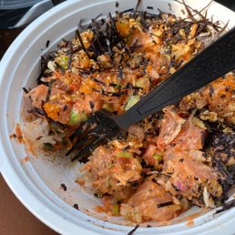 Spicy salmon! Yum! Spicy salmon! Yum!