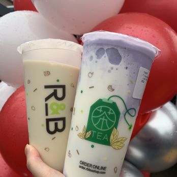 R&B Tea - Sunnyvale - Jasmine Milk Tea (no ice) and Taro Stormy - Coffee & Tea Near Me - Sunnyvale, California R&B Tea - Sunnyvale - Jasmine Milk Tea (no ice) and Taro Stormy - Coffee & Tea Near Me - Sunnyvale, California